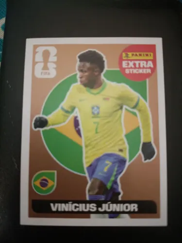 Figurinha 2026 Extra sticker Vinícius Junior.