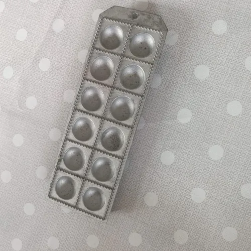 Molde para ravioli produzido na Itália 