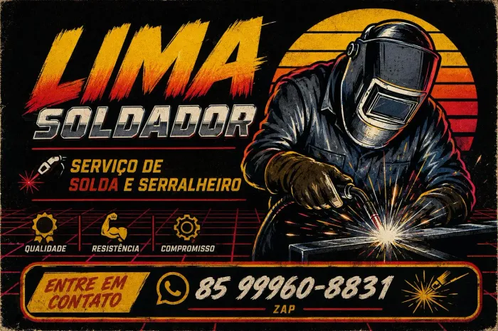 Serviços de solda. 