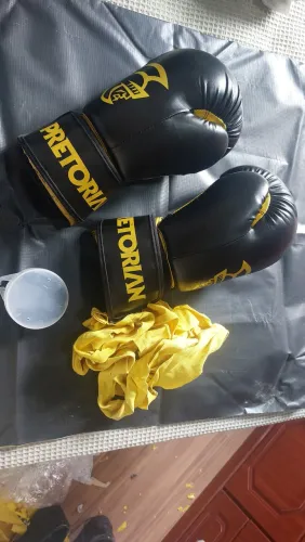 Luva de box + faixa + protetor bucal