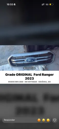 Grade Ford Ranger 2023 nova nunca usada