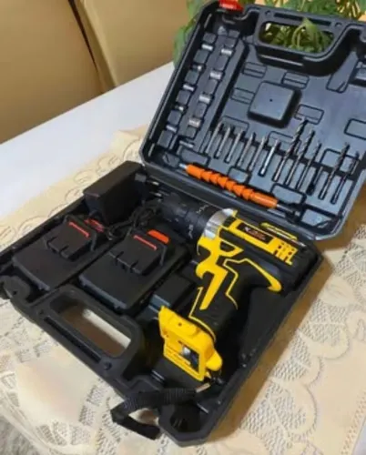 Parafusadeira Furadeira Sem Fio Solid Doctor 48V com Maleta e Acessórios