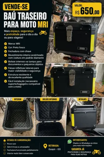 Baú para moto Mri  