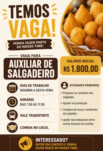 Auxiliar de salgadeiro