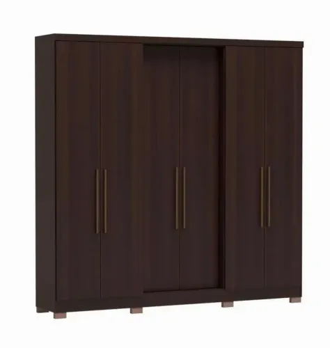Guarda roupa bartira napoli up com 6 portas