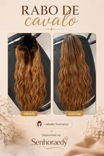 Rabo de cabelo cabelo humano