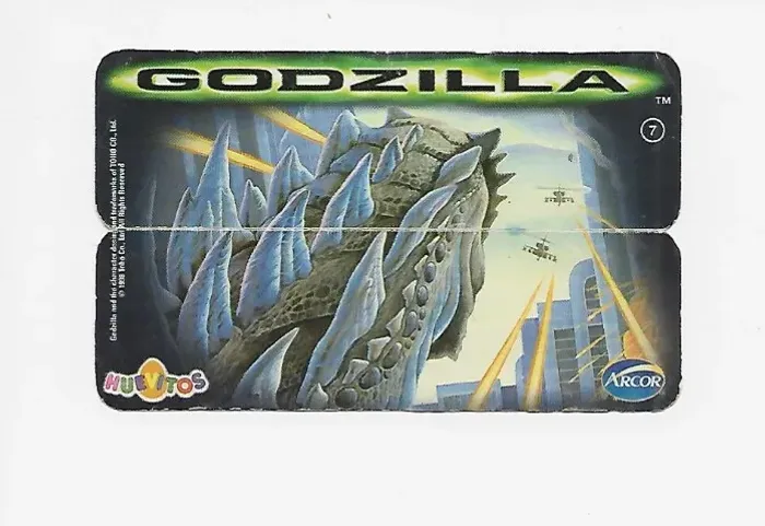 Figurinha Huevitos Godzilla Nº07 - Arcor