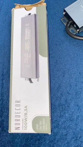 Fonte nordecor 100W/8,3A 12W IP67 100-25V