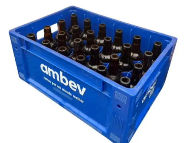 Caixa de litrinho com casco retornável AmBev