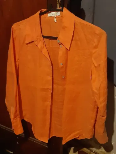 Camisa 100% linho da MANGO (feminina P)