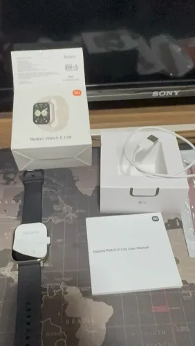 Smartwatch Xiaomi Redmi Watch 5 Lite - Pouco Uso | Completo com Caixa e Acessórios