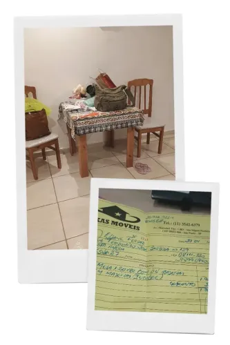 Vendo mesa com 4 cadeiras , semi novas , assentos ainda no plástico. Aceito proposta
