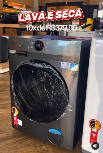 LAVA E SECA MIDEA 13 KG INOX COM WI-FI