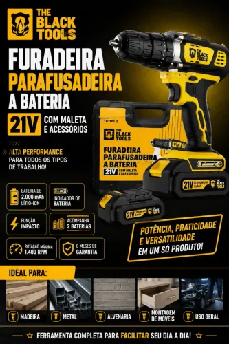 Furadeira/Parafusadeira Black tools 