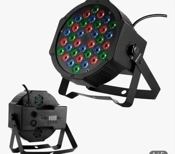 4 ?Canhão De Luz Refletor Par 36 LEDs RGB Profissional Para Festas, DJ e Eventos
