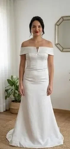 Vestido de Noiva Alfaitaria Minimalista