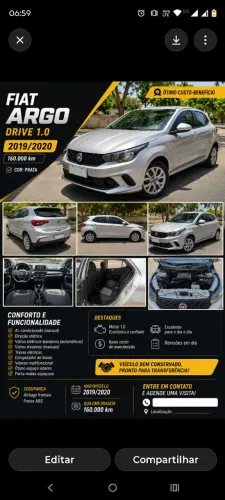 Fiat Argo Drive 1.0 6V Flex 2022
