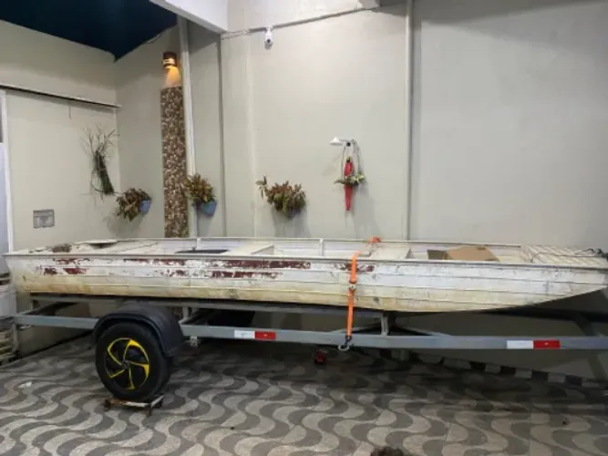 Bote, canoa de alumínio soldado 