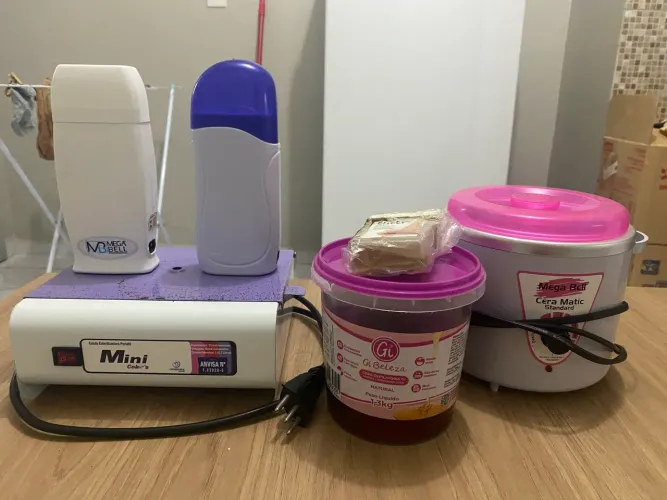 Vendo-combo completo para depilação 