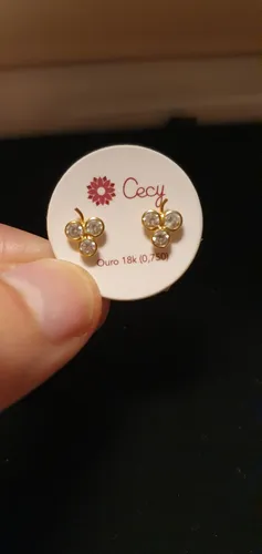 Brincos Ouro 18k 750