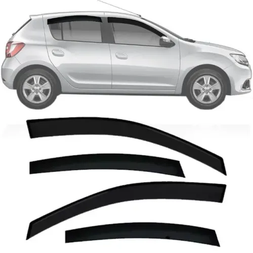 Calha de Chuva Renault Sandero 2014/ - Ecotap