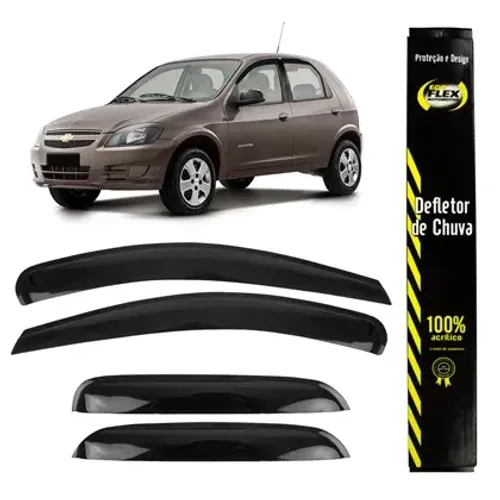 Calha Defletora de Chuva Chevrolet Celta 4 Portas Topmix