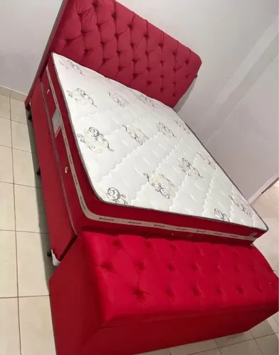 Cama box suporte e colchão (novo) 10x sem juros
