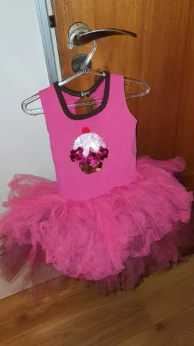 Vestido de apresentação de balé 4 anos