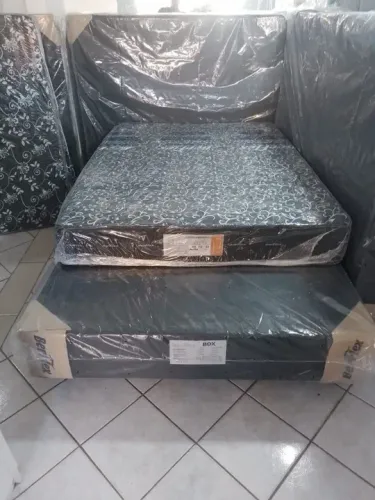 Cama Box Casal colchão de molas ensacadas conjunto da berflex