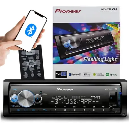 Pioneer Mvh-x7000br Usb Bluetooth Controle