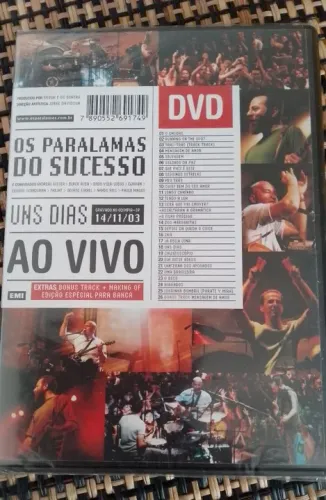 Os Paralamas do Sucesso - UNS DIAS - AO VIVO - DVD EMI (LACRADO)<br>