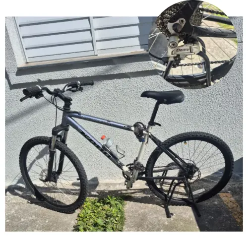 Pra ir embora ! Mountainbike cambio shimano Deore suspensão freio a disco bicicleta aro 26