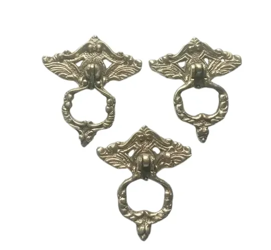 3 puxadores de moveis em bronze