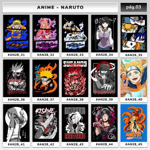 Quadro decorativo Naruto e dragon bal