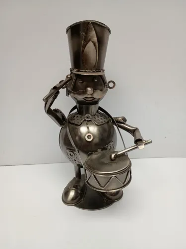 Cofrinho soldadinho de chumbo feito de metal 25 cm de altura