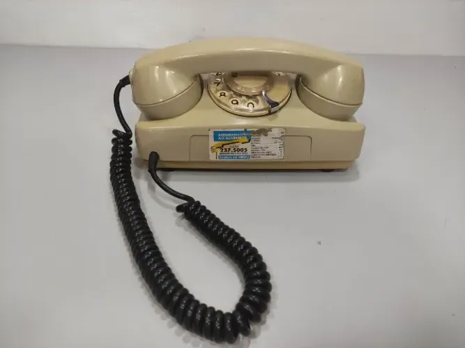 Telefone Antigo De Mesa Disco Vintage Retro R1e Original (Usado) Adicionar aos favoritos