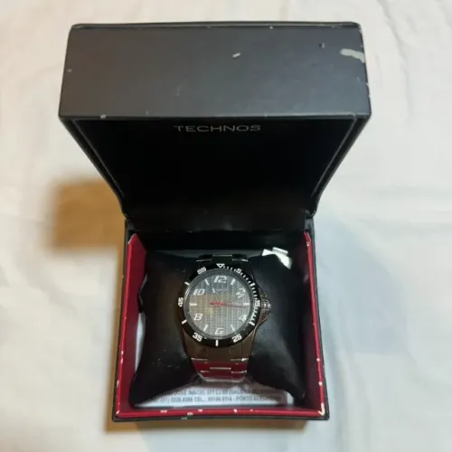 Relógio Technos Masculino Skymaster Prata