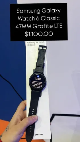 Samsung Galaxy  Watch 6 Classic 47MM Grafite LTE | $1.100,00