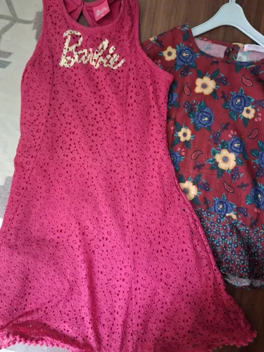 Lindo Vestido da Barbie e Bata Infanto Juvenil Tamanho 10 em ótimo!!!