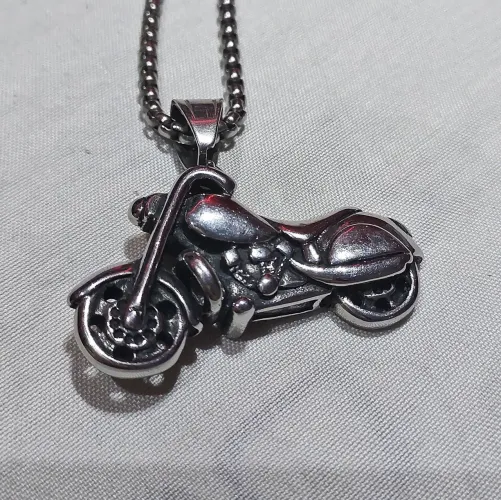 Colar moto custo aço inox