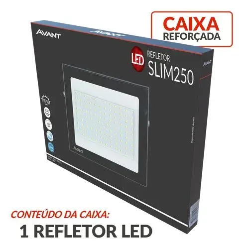 Refletor led avant slim 250w 250 watts holofote
