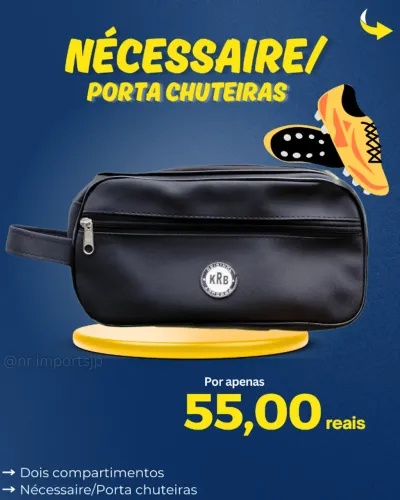 Nécessaire / Porta Chuteiras em Couro Sintético