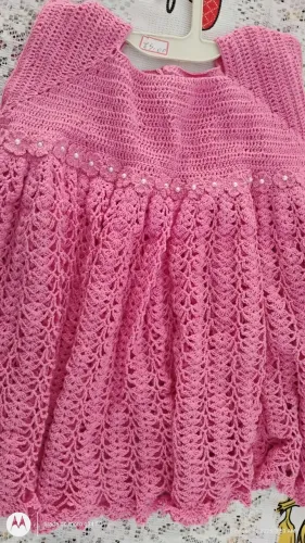 Vestido infantil bebê crochê 
