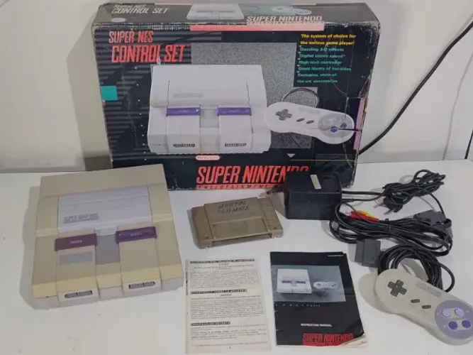 Console Super Nintendo Na Caixa