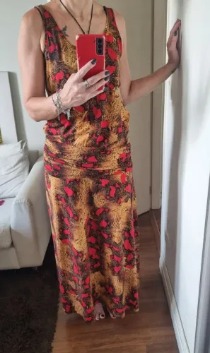 Vestido longo sem uso joge, m
