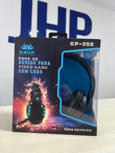 Fone de Ouvido Gamer KNUP KP-359 com LEDS