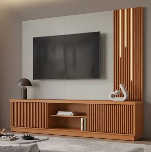 Home Theater até 75" LED Naturale/Off White