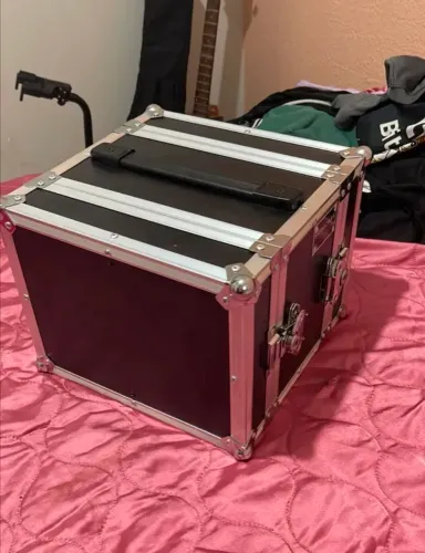 Hard Case Rack 2u Mini Rack Microfones S/ Fio