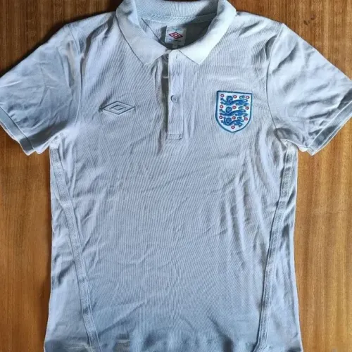 Camisa Original 2010 Polo Seleção Inglaterra Viagem Cinza Umbro PP
