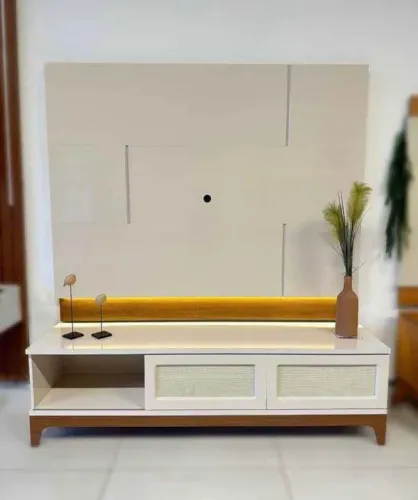 Rack Com Painel Até 65 Polegadas Off white